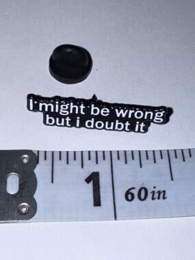 I might be wrong but I doubt it Script Pin Brooch